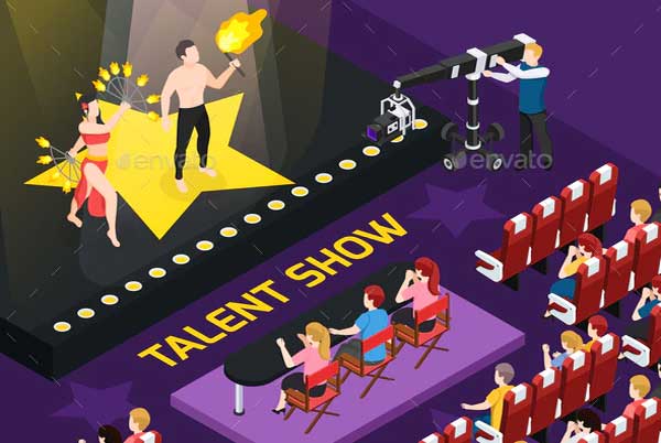 Magic Talent Show  Brochure Templates
