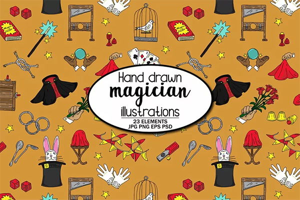 Magicians Talented Show Brochure Templates