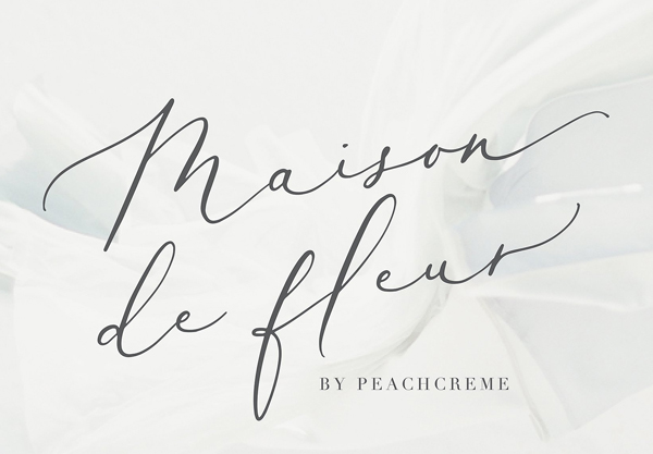 Maison De Fleur Logo Font