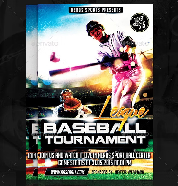 Major League Baseball Tournament Sports Flyer