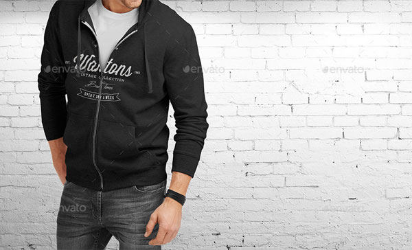 Man Hoodie Mockup