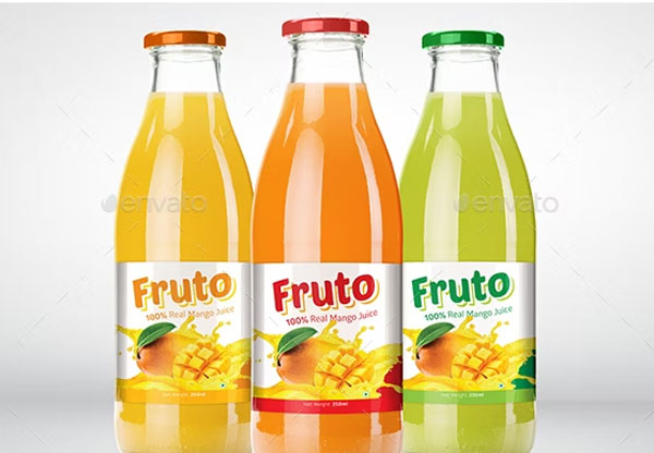 Mango Juice Label Template