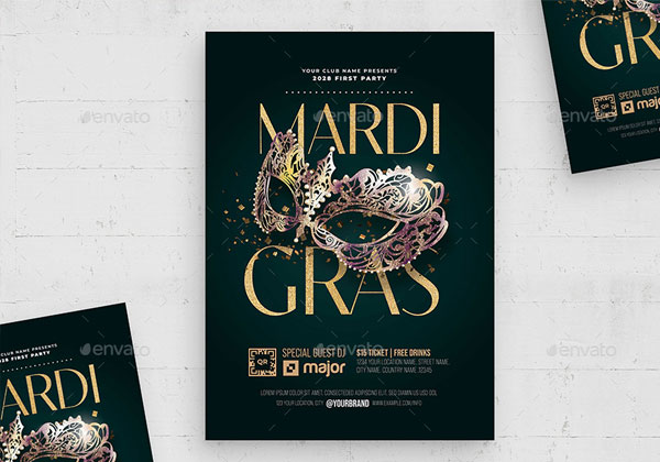Mardi Gras Flyer Template