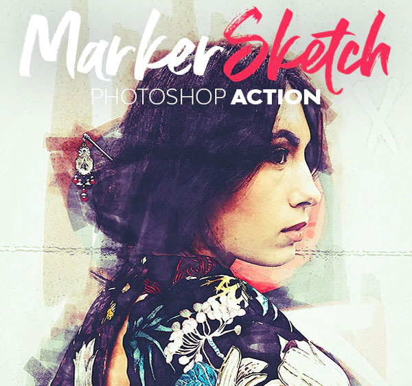 Marker Sketch Photoshop Actions
