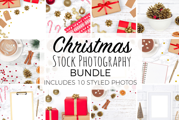 Marry Christmas Styled Stock Photography Bundle