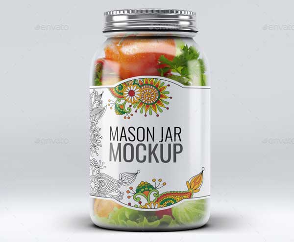 Mason Jar PSD Mock-Up