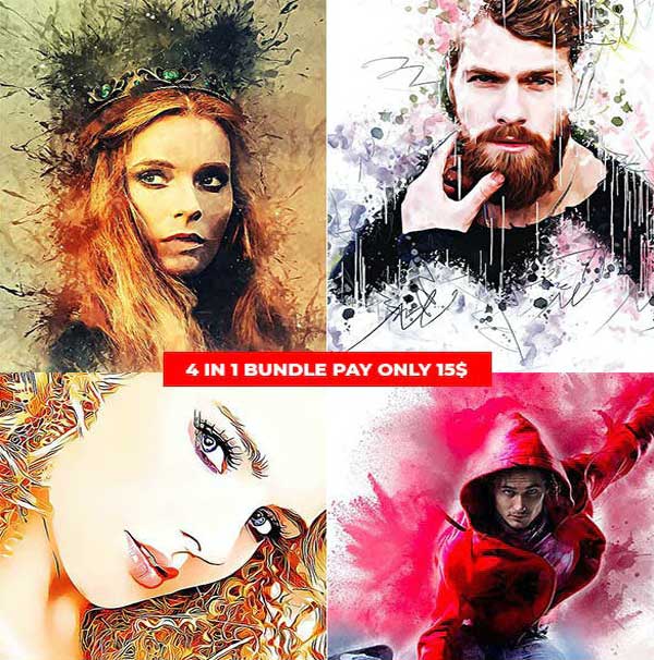 Master Art Project Photoshop Action Bundle