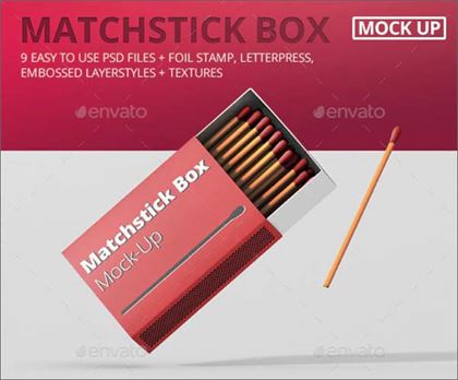 Match Box Mock-Up Design