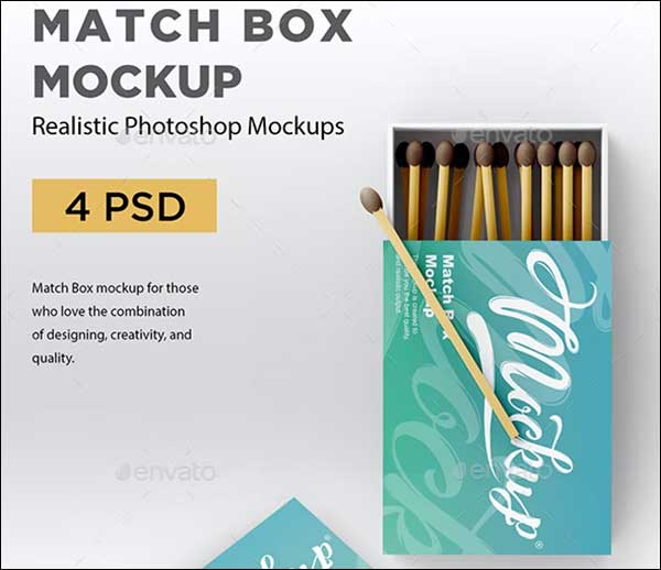 Match Box Mockup