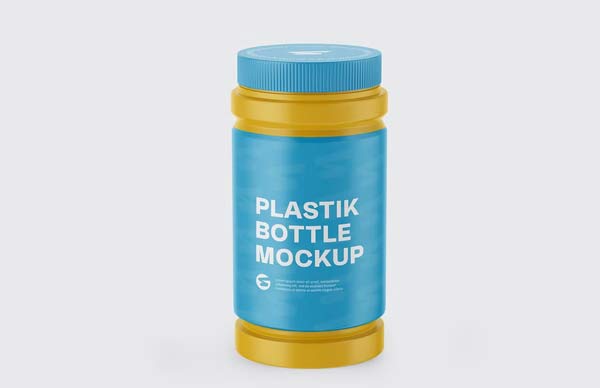 Matte Plastic Pill Bottle Mockups