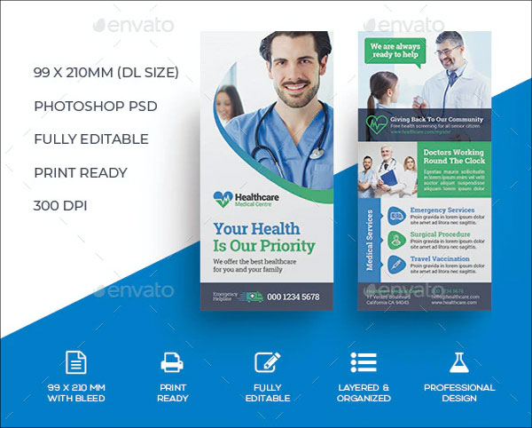 Medical Business DL Flyer Templates