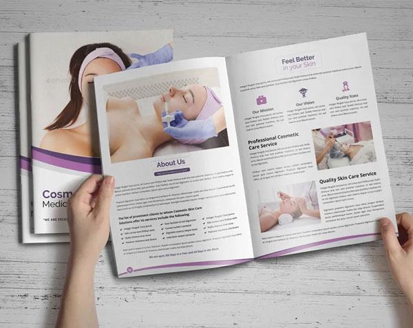 Medical Cosmetic Skin Care Brochure Template