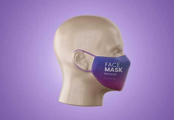 Medical Face Mask Mockup Free Psd