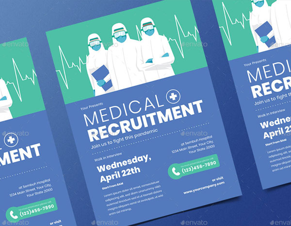 Medical Recruitment Flyer Set