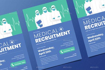 Medical Recruitment Flyer Set