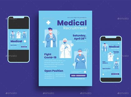 Medical Recruitment Flyer Template