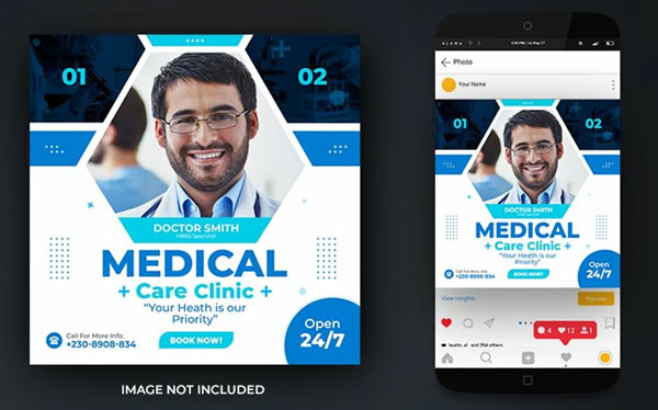 Medical Social Media Post Template Download