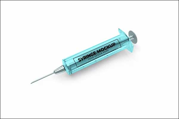 Medical Syringe Mockup Template