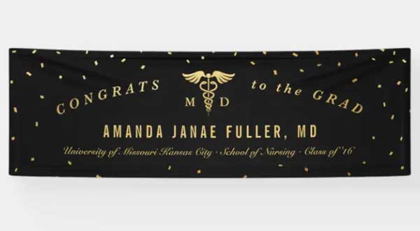 Medical Graduation Party Banner