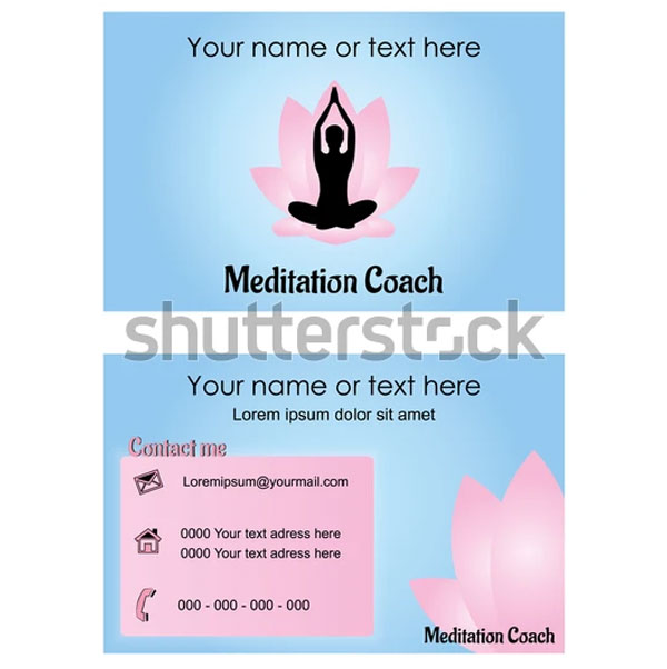 Meditation Coach Business Card