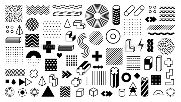 Memphis Geometric Shapes