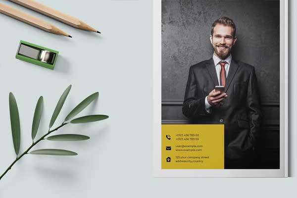 Men Fashion Magazine Photoshop Design Template