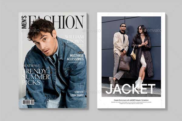 Men's Fashion Magazine PSD Template