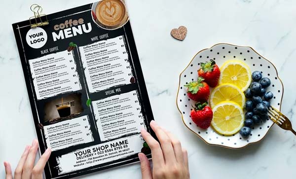 Menu Coffee Shop Template