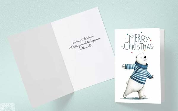 Merry Christmas Card Templates Download
