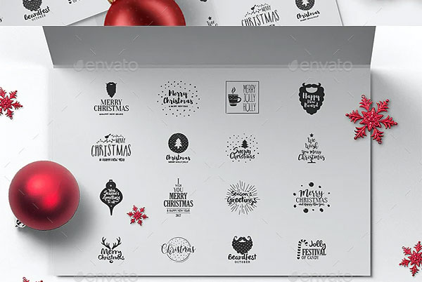 Merry Christmas Logos Pack