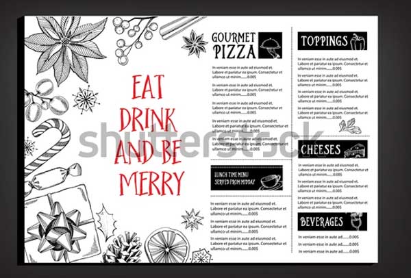 Merry Christmas Party Brochure Template