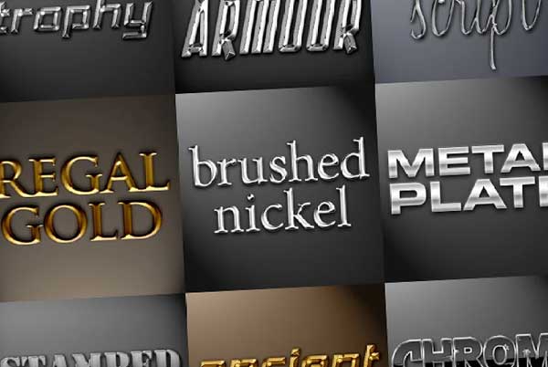 Metal Photoshop Styles Pack