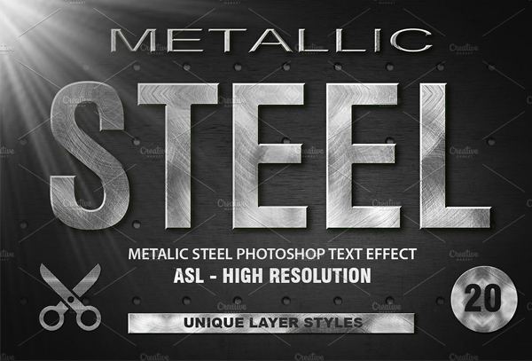 Metal Photoshop Unique Layer Styles