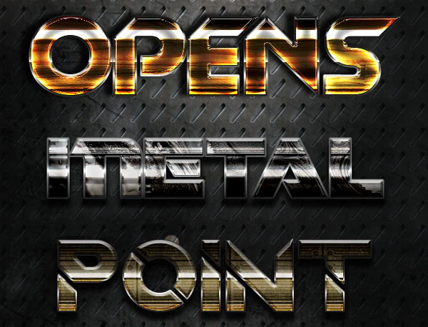 Metal Shiny Style PSD Text Effects