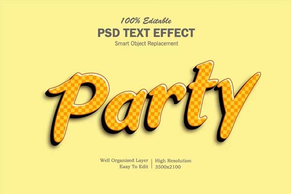 Metallic 3D Text Effect