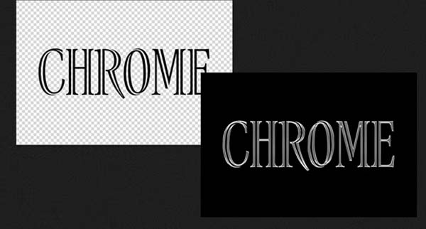 Metallic Chrome Text Effect