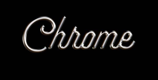 Metallic Shiny Chrome Gold Photoshop Text Styles