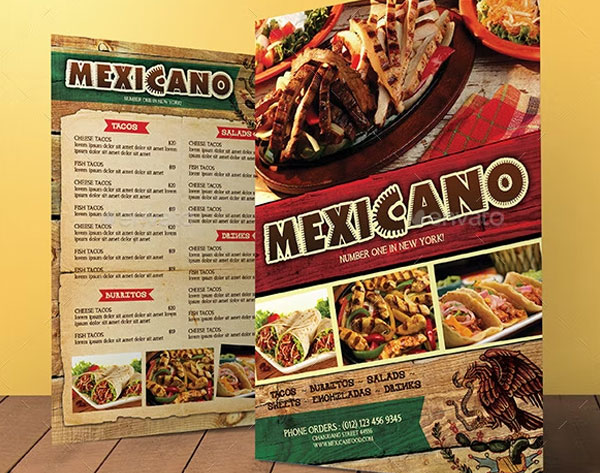 Mexican Food Menu Flyer Bundle