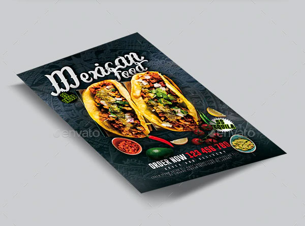 Mexican Food Menu Flyer Design