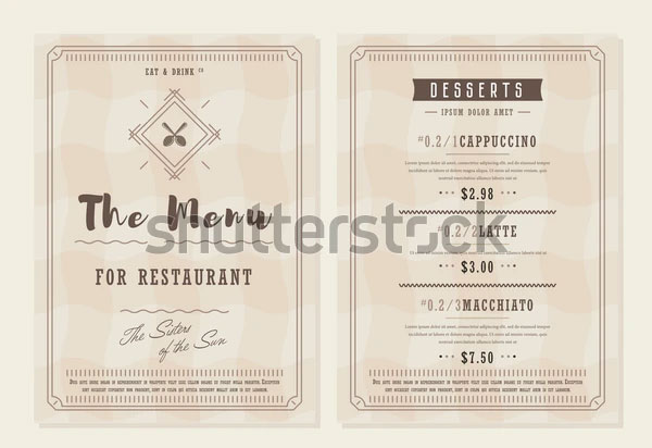 Mexican Restaurant Food Menu Flyer Template