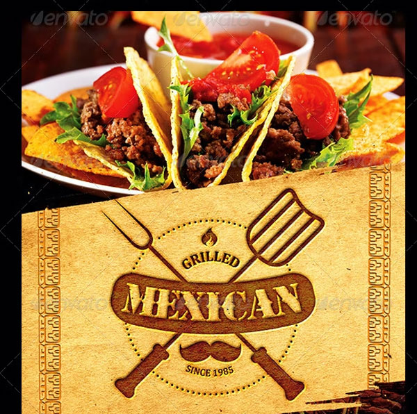 Mexican Restaurant Menu Flyer Design