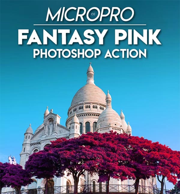 MicroPro Fantasy Pink Photoshop Action