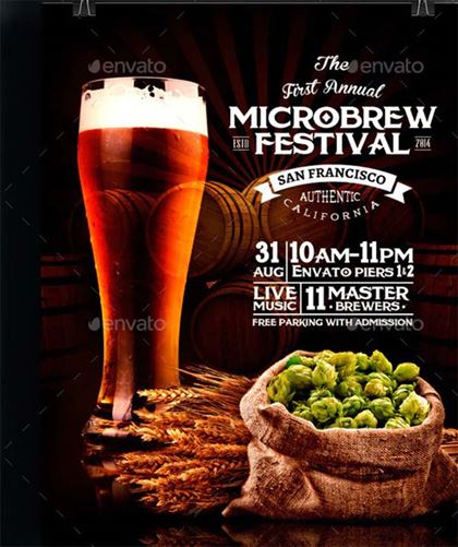Microbrew Beer Festival Poster Flyer Template