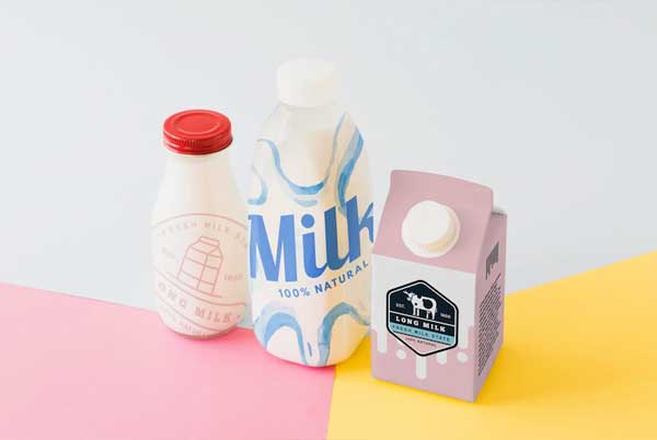 Milk Packaging Mockup Free Psd