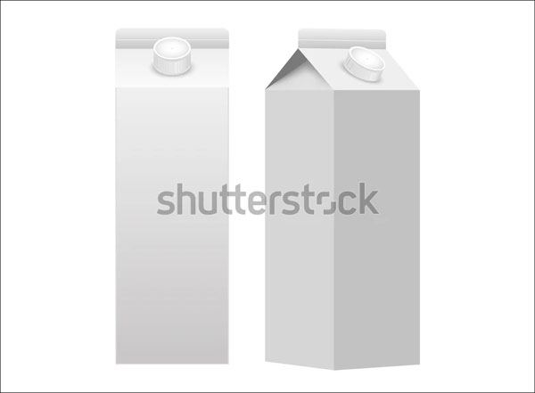 Milk or Juice Carton Package Mockups