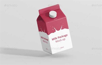 Milk Mockup Carton Box