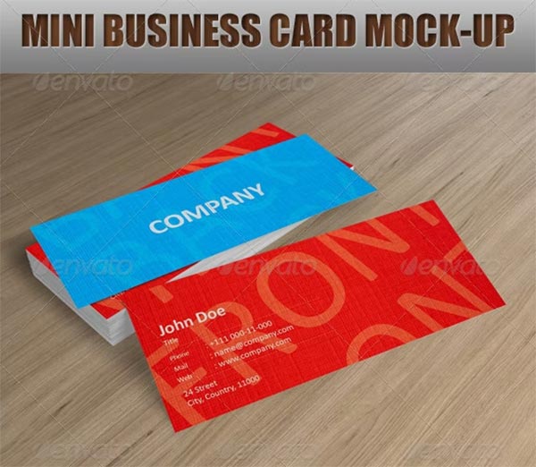 Mini Business Card Mock-Up
