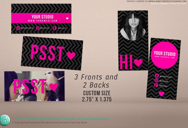 Mini Business Card Template Psd