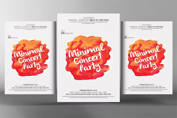 Minimal Concert Event Artwork Banner Template