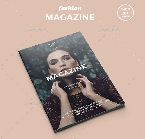 Minimal Indesign Fashion Magazine Template